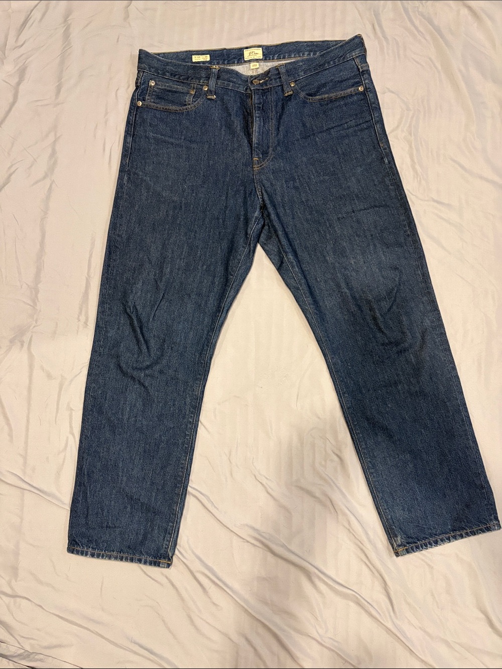 Jcrew Dark Blue Men’s Classic Fir Straight-Leg Jeans